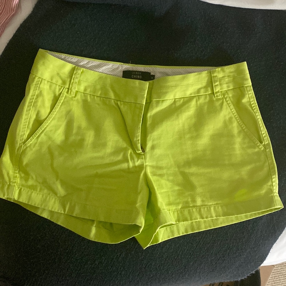 J. Crew hot green chino shorts